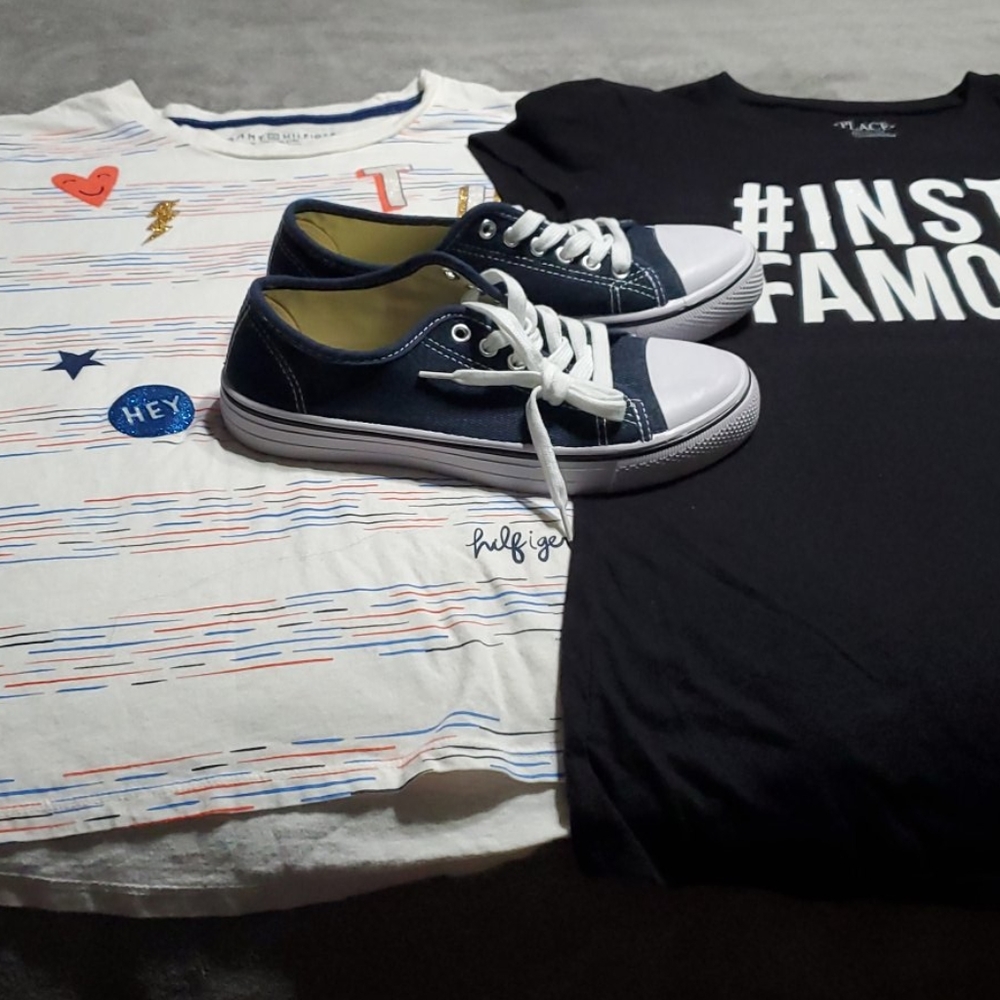 Denim sneakers with 2 free tops Tommy Hilfiger